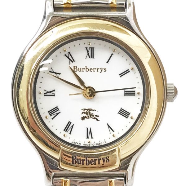 BURBERRYS バーバリー 腕時計 クオーツ アナログ 6031-G03626 ゴールド