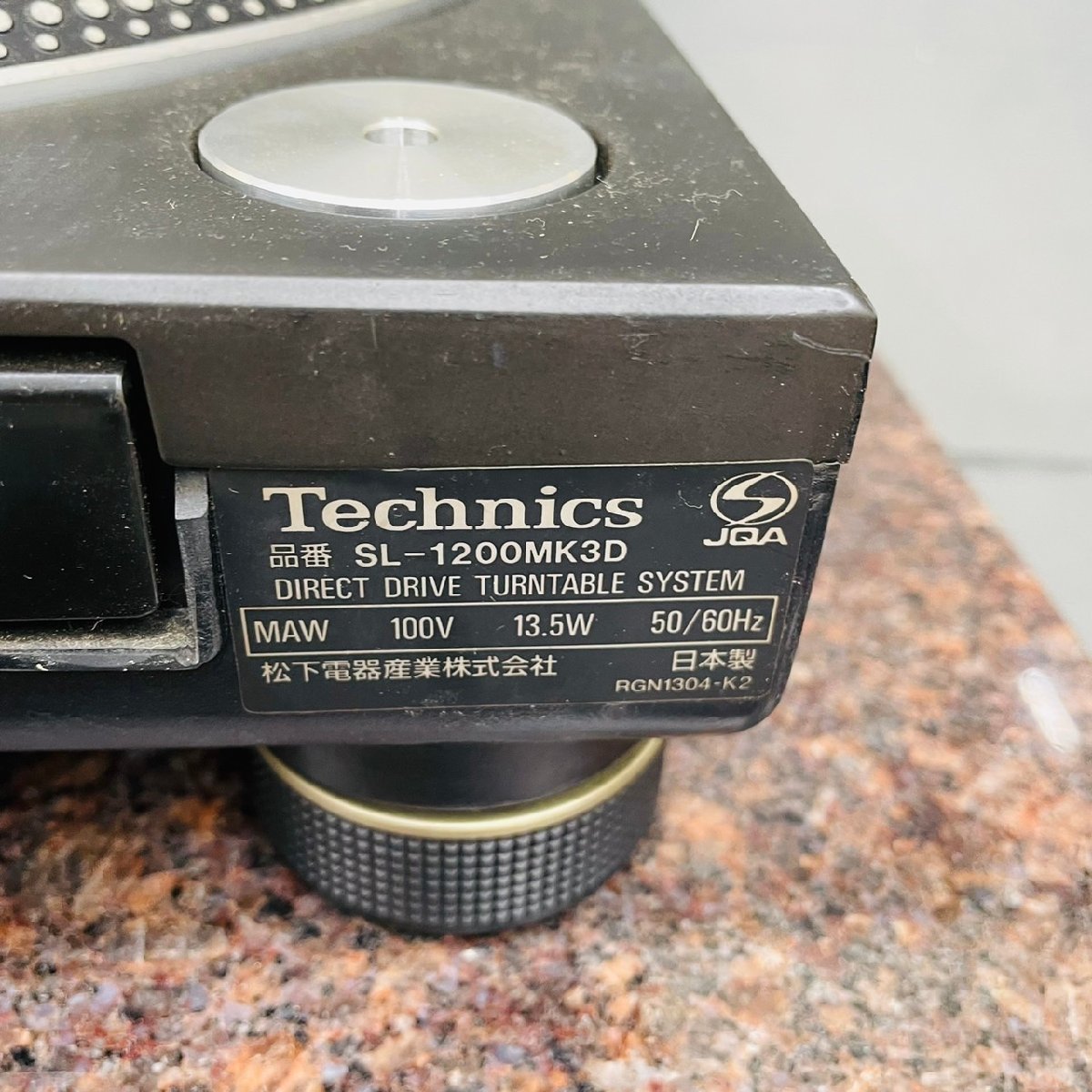 T3983*【中古】Technics テクニクス SL-1200MK3DK ターンテーブル ①