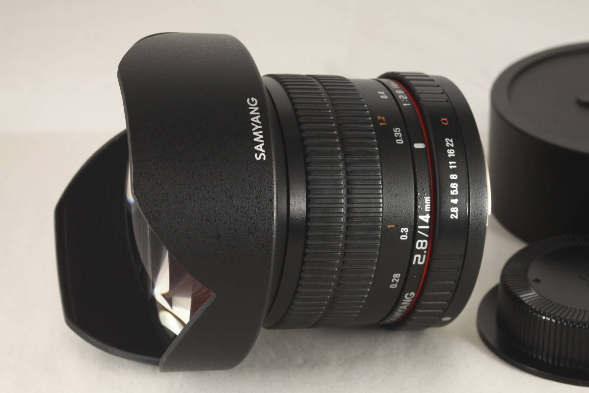 ★新品級★SAMYANG 14mm F2.8 ED AS IF UMC SONY Aマウント ★元箱付き,完動品★ #113の画像4