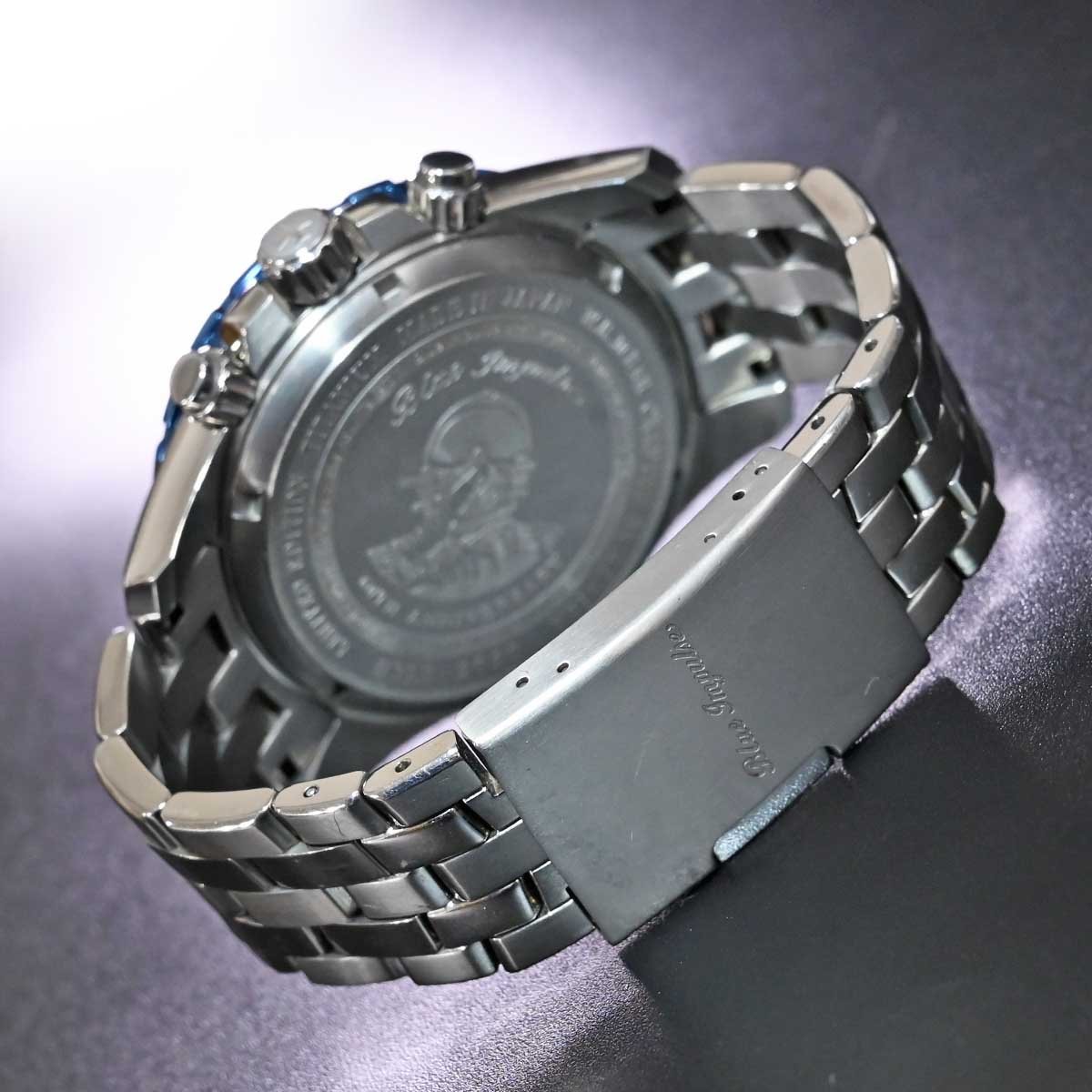 本物 超美品 ケンテックス 60周年記念限定 ブルーインパルス クロノグラフ メンズウォッチ 男性用腕時計 元箱 オブジェ 取説付 KENTEX_画像6