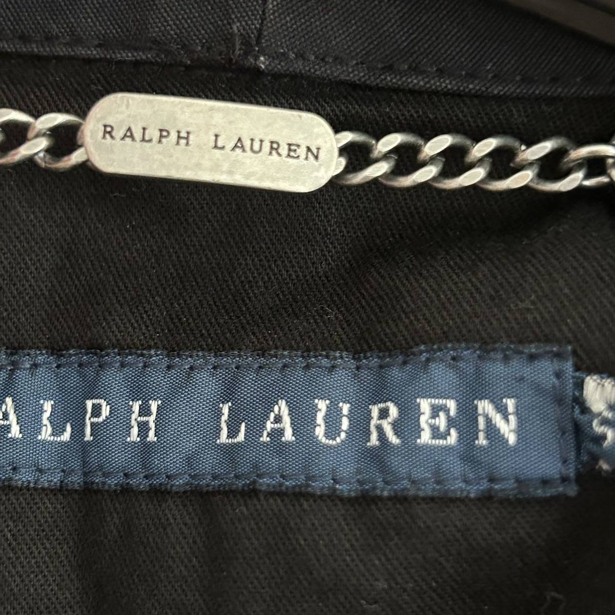 RALPH LAUREN ミリタリージャケット コットン ブラック S サイズ