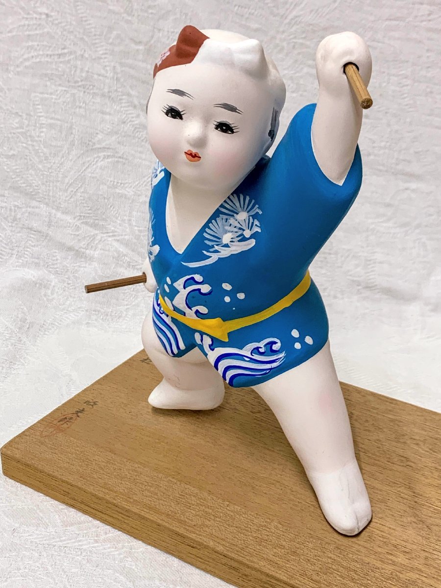 12991/博多人形 無法松 久保山隆義作 伝統工芸 日本人形_画像3