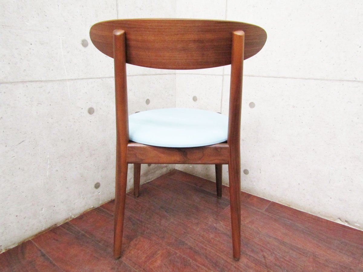 新品/未使用品/STELLAR WORKS/FLYMEe/Louisiana Chair(1958)/ルイジアナチェア/Vilhelm Wohlert/ウォールナット/PUレザー/192,500円ft8573m_画像5