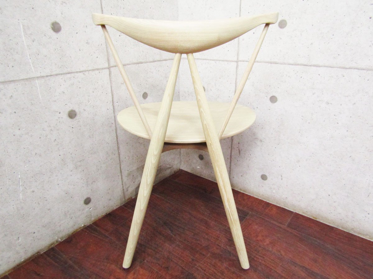 新品/未使用品/STELLAR WORKS/高級/FLYMEe/Piano Chair/Vilhelm Wohlert/アッシュ材/ダイニングチェア/サイドチェア/155,100円/ft8276k_画像5