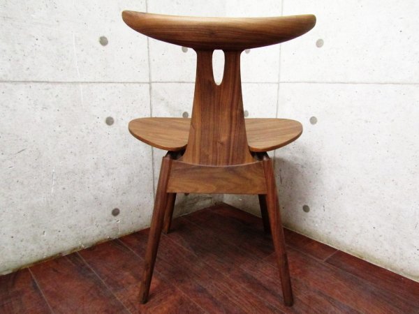 新品/未使用品/STELLAR WORKS/高級/FLYMEe/Antler Chair Soft(1955)/Vilhelm Wohlert/ウォールナット材/イージーチェア/155100円/ft8582m_画像5