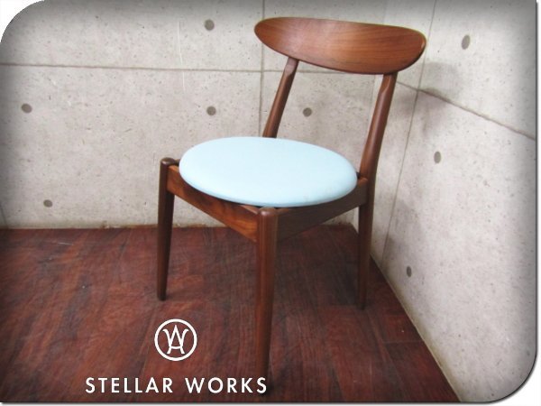 2022年最新入荷 新品/未使用品/STELLAR Wohlert/ウォールナット/192,500円/ft8571k Chair(1958)/ルイジアナチェア/Vilhelm WORKS/FLYMEe/Louisiana 木製フレーム