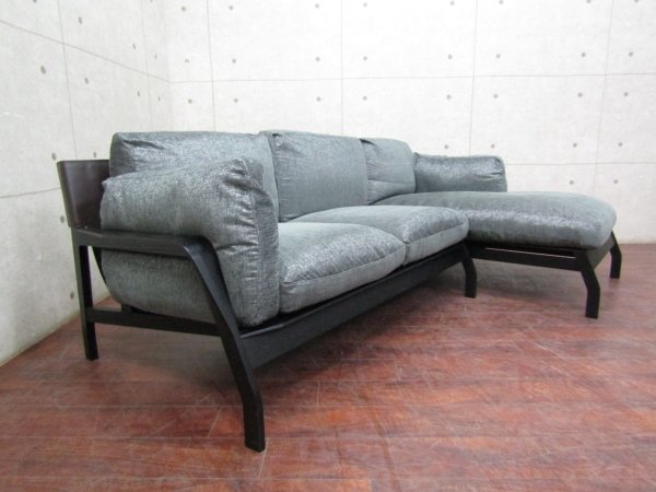 ■展示品■Cassina/カッシーナ■最高級/285 ELORO/エローロ/ロドルフォ・ドルドーニ/アッシュ材/モダン/カウチソファセット/307万/smm6738m_画像3