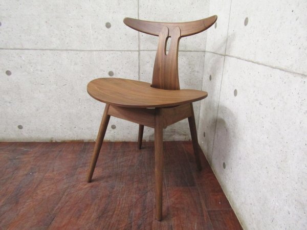 ■新品/未使用品/STELLAR WORKS/高級/FLYMEe/Antler Chair(1958)/Vilhelm Wohlert/ウォールナット材/イージーチェア/90,200円/ft8583k_画像2