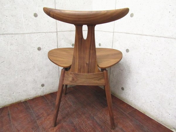 ■新品/未使用品/STELLAR WORKS/高級/FLYMEe/Antler Chair(1958)/Vilhelm Wohlert/ウォールナット材/イージーチェア/90,200円/ft8583k_画像5