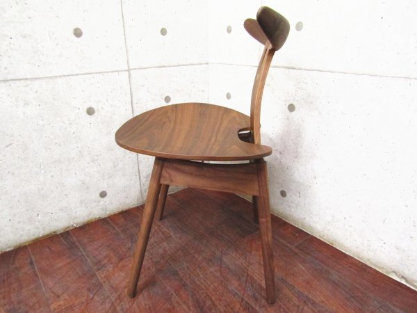 ■新品/未使用品/STELLAR WORKS/高級/FLYMEe/Antler Chair(1958)/Vilhelm Wohlert/ウォールナット材/イージーチェア/90,200円/ft8583k_画像4