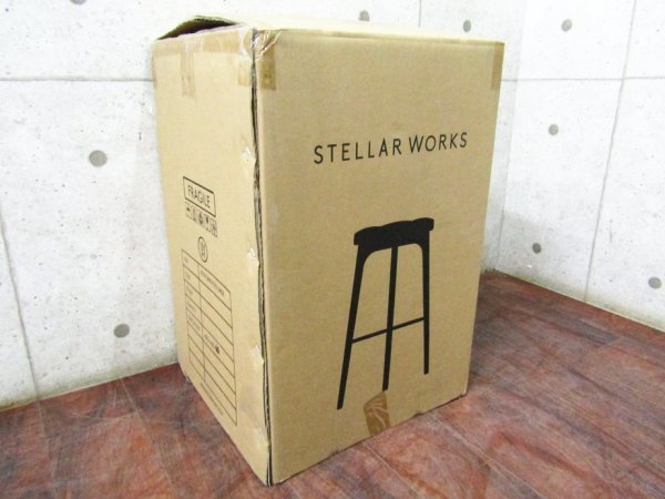 新品/未使用品/STELLAR WORKS/FLYMEe取扱い/Utility stool H610/Neri & Hu/ウォールナット/スチール/牛革/スツール/141,900円/ft8483k_画像6