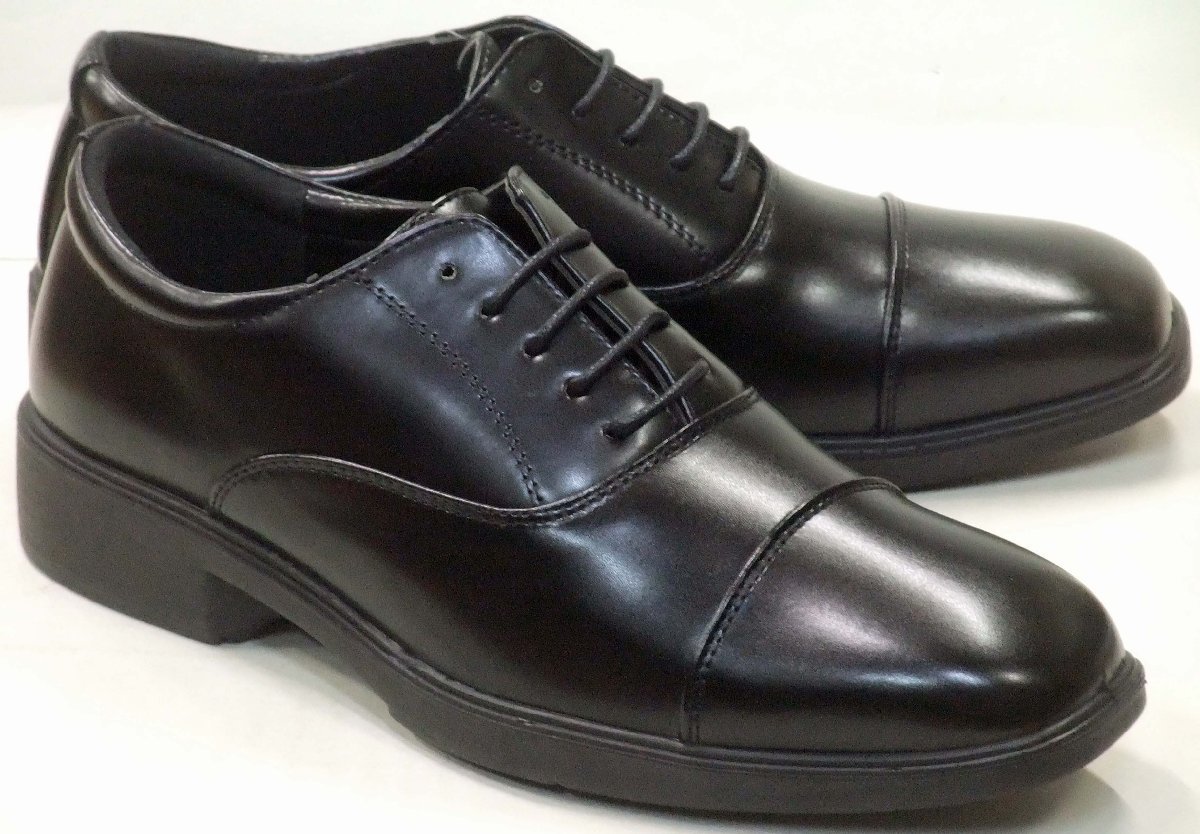 送料無料 ウイルソン WILSON 75 軽量 ストレートチップ ビジネスシューズ ブラック 28.0cm 幅3E 快適歩行 紳士靴 AIR WALKING_画像1