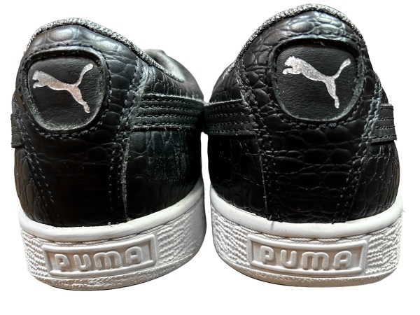 限定 良品 レア PUMA プーマ BASKET CLASSIC TEXTURED バスケット クラシック 黒 ブラック 27.5cm US9.5 SUEDE スエード CLYDE クライド_画像3