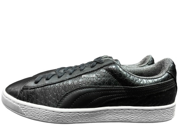 限定 良品 レア PUMA プーマ BASKET CLASSIC TEXTURED バスケット クラシック 黒 ブラック 27.5cm US9.5 SUEDE スエード CLYDE クライド_画像4