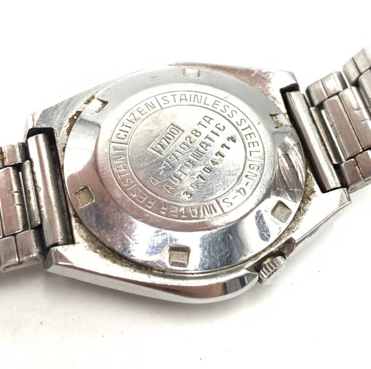 シチズン 腕時計 オートマチック カレンダー LEOPARD 4-771028 メンズ お洒落の画像6