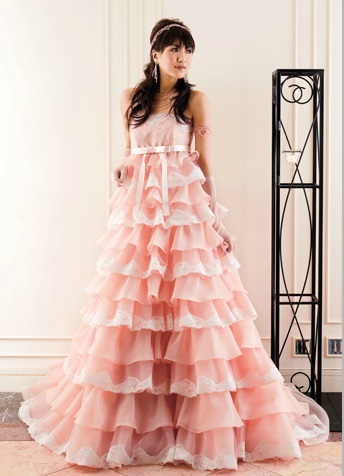 ■アヤナチュール Aya na ture■結婚式 ウェディングドレス 2way カラードレス プリンセスドレス ピンク_画像9