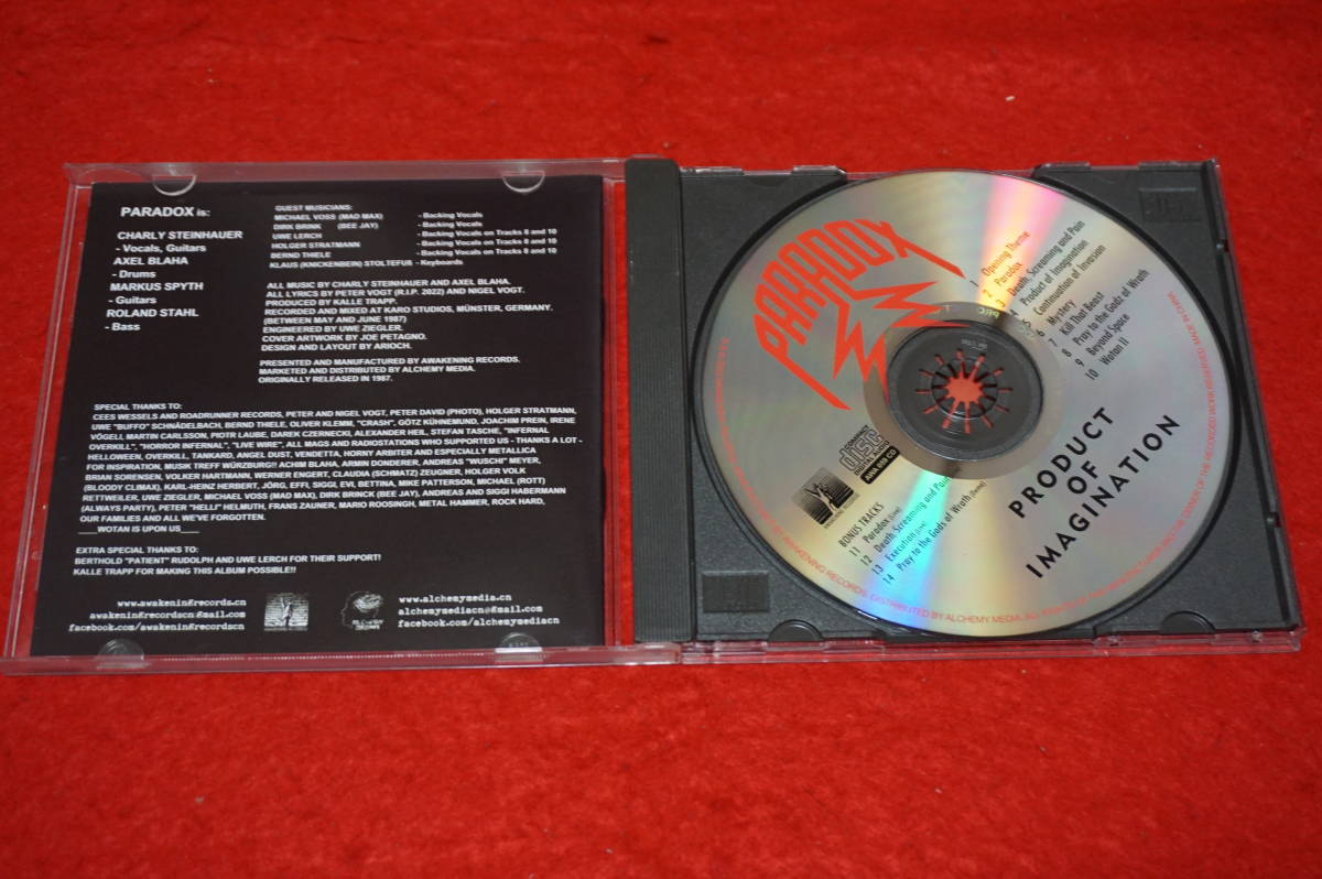 レア！【’87年1stアルバム】 PARADOX / Product Of Imagination Limited限定盤 スラッシュ・メタル パラドックス _画像3