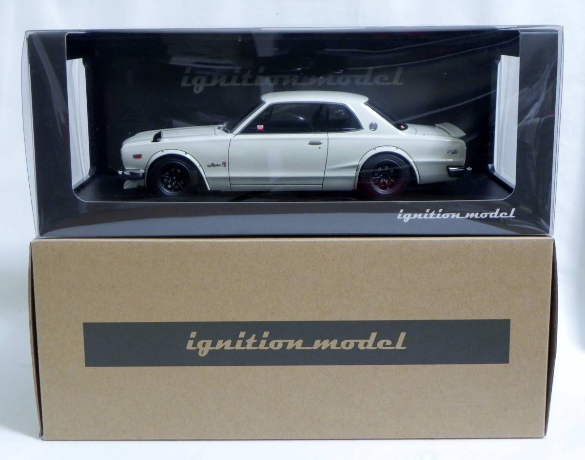 IG 1787 1/18 Nissan Skyline 2000 GT-R (KPGC10) White イグニッションモデル スカイライン ハコスカ RSワタナベ