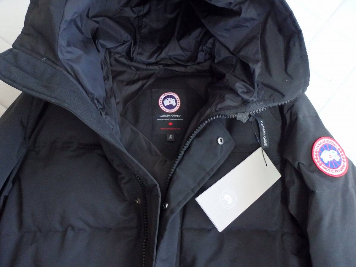 カナダグース ブラック ダウンジャケット CANADA GOOSE メンズL 使用感