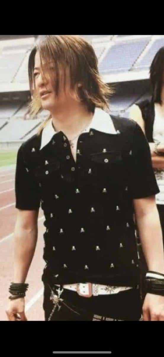 ROEN エナメル スタッズ ベルト GLAY TERU ヌメ革(黒)|売買された
