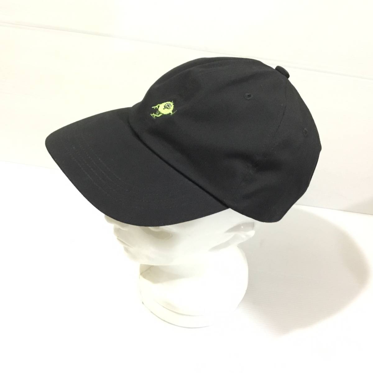 定価7,700円 新品 FLAGSTUFF MONSTER LOGO CAP フラッグスタッフ カマチョ モンスター キャップ 帽子 黒 刺繍_画像9