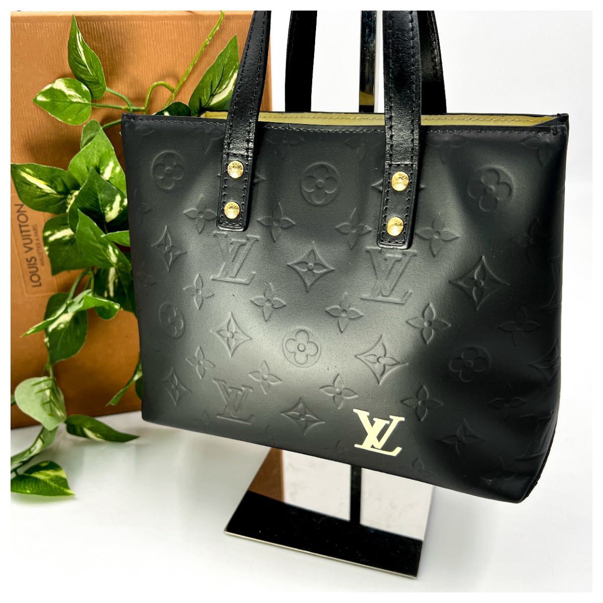 1円 LOUIS VUITTON ルイヴィトン ヴェルニ モノグラム 4658 リードPM