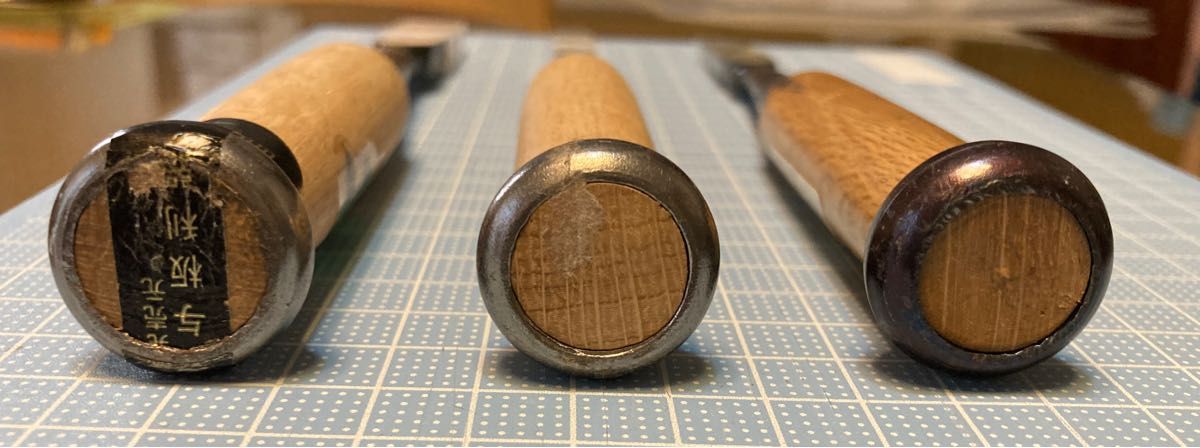 ノミ3本 大工道具 登録商標 利五郎 極上吟製 重友 SHIGETOMO ノミ3本 大工道具 登録商標 利五郎 極上吟製 重友 SHIGETOMO