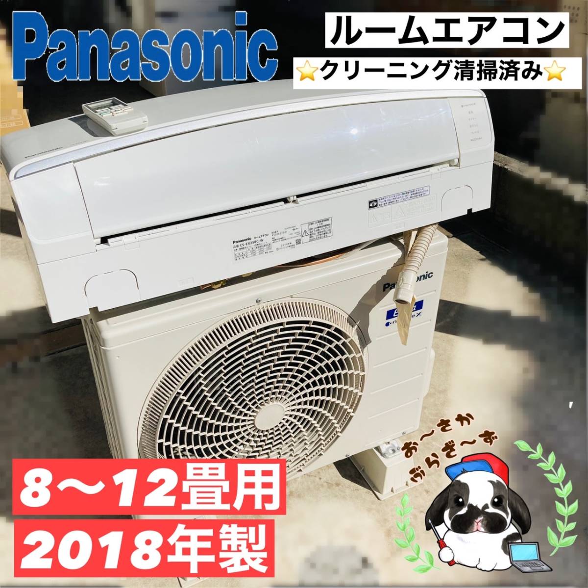 高評価！ 大阪府下限定!!Panasonic パナソニック CS-EX258C ルーム