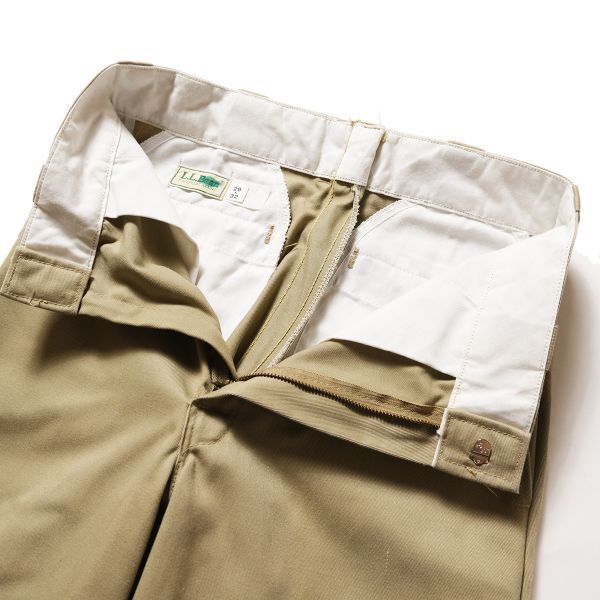 80's USA製 LLビーン ディッキーズ ワークパンツ (29×32) カーキ 80年代 アメリカ製 旧タグ オールド L.L.Bean Dickies