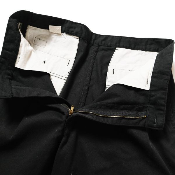 80's 90's リーバイス ドッカーズ ２タック コットン チノ パンツ 黒 (34×32) ブラック Levi's 80年代 90年代 オールド 旧タグ DOCKERS_画像7
