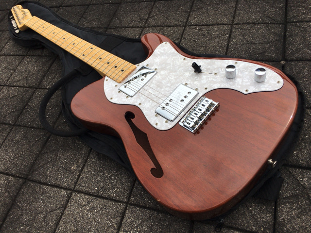 Fender Japan フェンダージャパン Telecaster ThinLine テレキャスター シンライン TN72 MAHO マホガニー 2010年_画像1