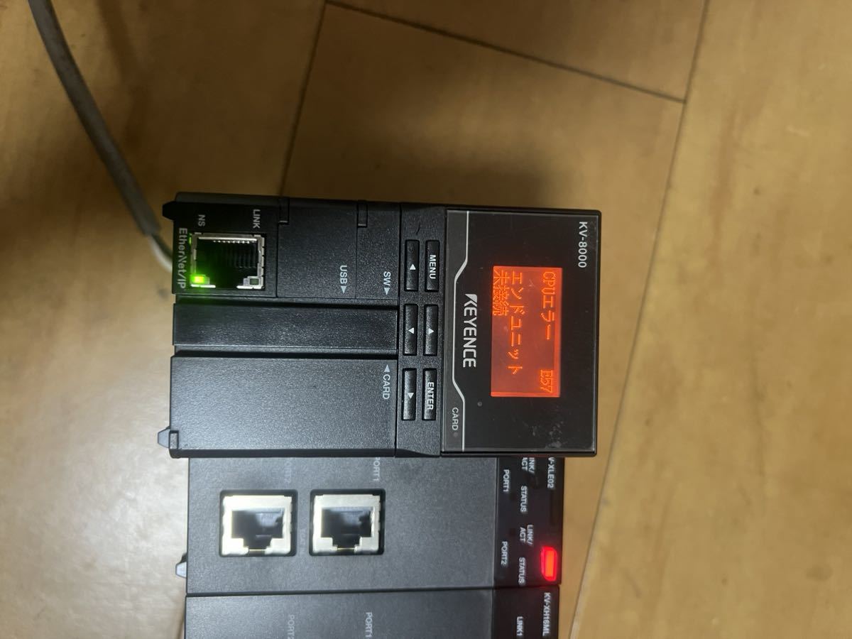 美品動作保証」KEYENCE キーエンス シーケンサKV-8000 CPUユニット/KV
