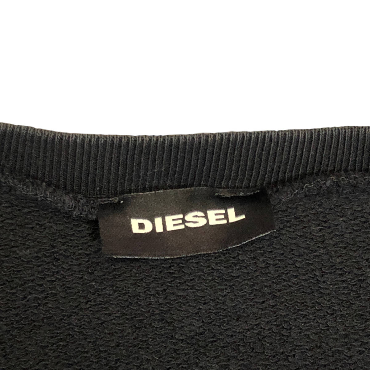 DIESEL diesel Kids sweat sweatshirt Logo Vintage processing 14 black A30