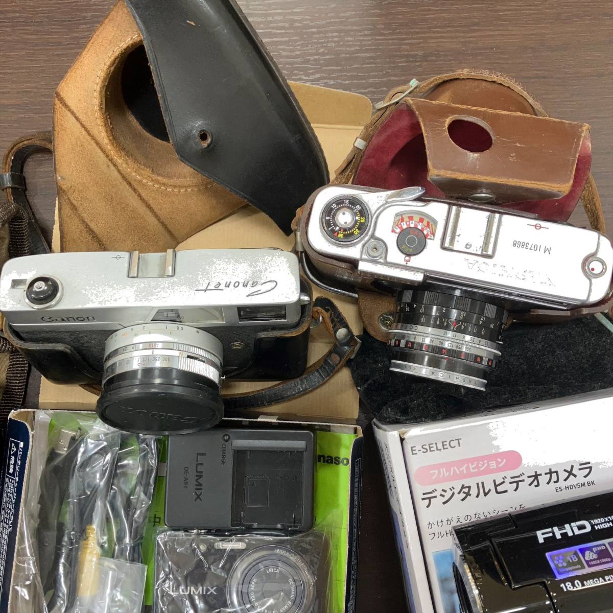 #7489 YASHICA、Canonet、Panasonic　LUMIX FH7、FUJI AUTO-7等　お宝探し　動作未確認　フイルムカメラ　デジカメ　ヤシカ　キャノネット_画像6