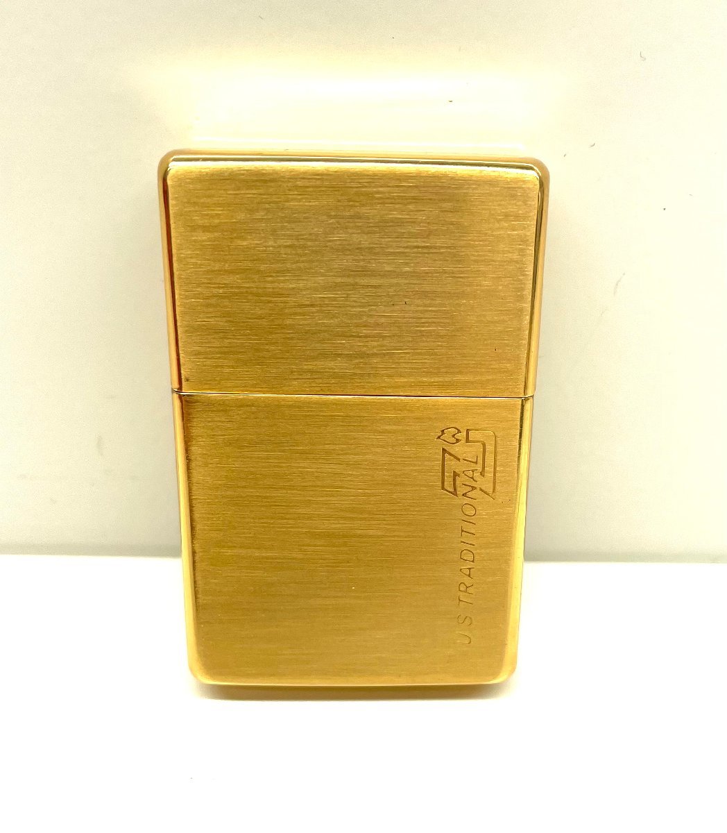 【不動品】ZIPPO ジッポ ライター型時計 置時計 ポケットクロック クオーツ ゴールド アンティーク コレクション_画像4