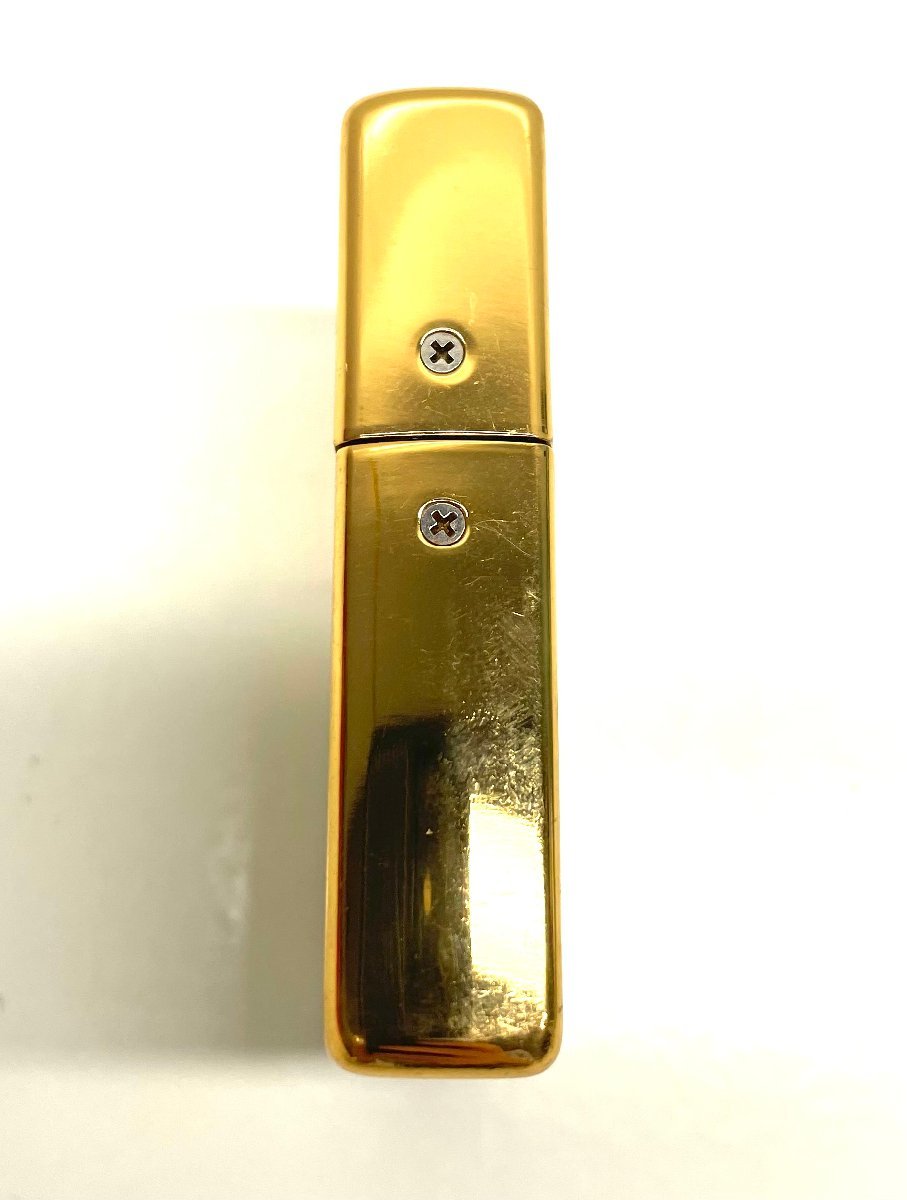 【不動品】ZIPPO ジッポ ライター型時計 置時計 ポケットクロック クオーツ ゴールド アンティーク コレクション_画像5