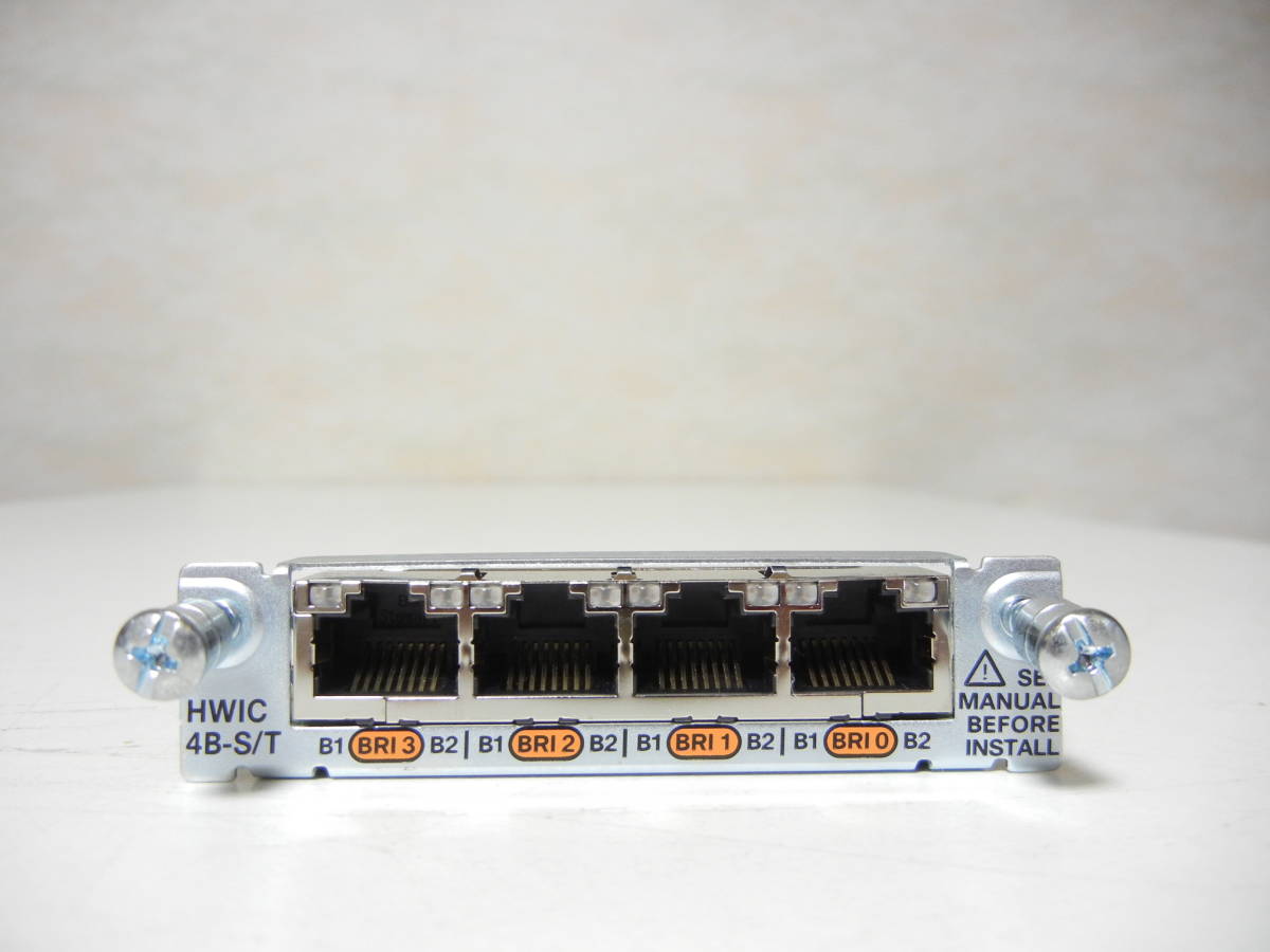 《》【中古】Cisco HWIC-4B-S/T 4ポート ISDN BRI S/T 高速WANインターフェイス カード_画像1