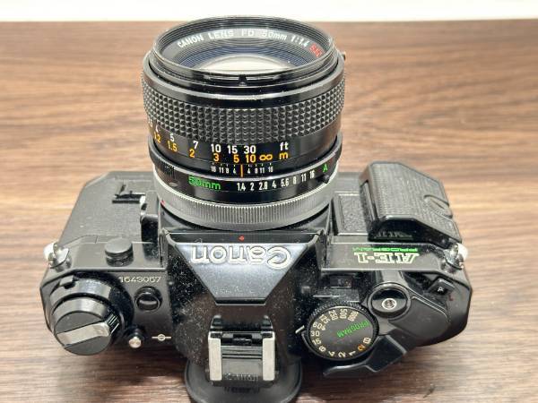 超美品の FD50㎜ プログラム+ AE-1 CANON SSC F1.4 フィルムカメラ