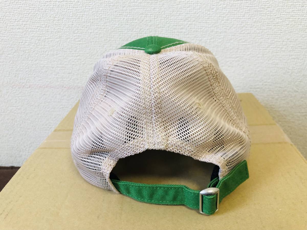 新品 JOHN DEERE ジョンディアー キャップ ブラウン/グリーン/クリーム メッシュ キャップ 帽子