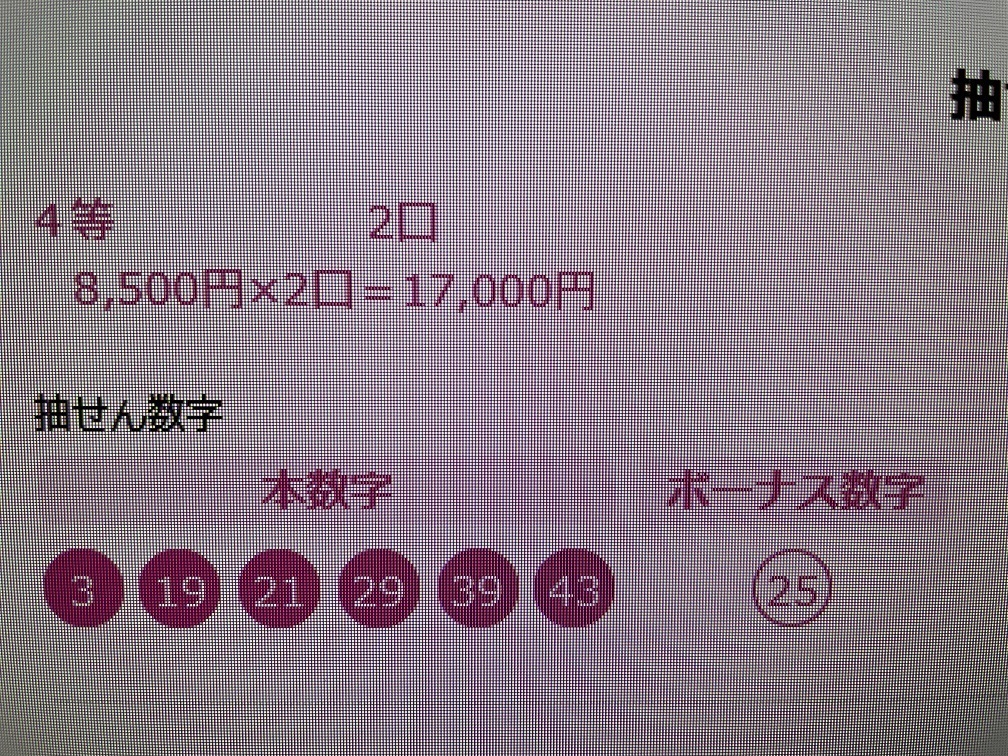 ◆ロト6◆2021年9月～2023年10月の2年間で1等2回・2等11回・3等33回的中◆的中後の後払いプラン付き◆10月31日で受付終了◆_4等1万7000円的中