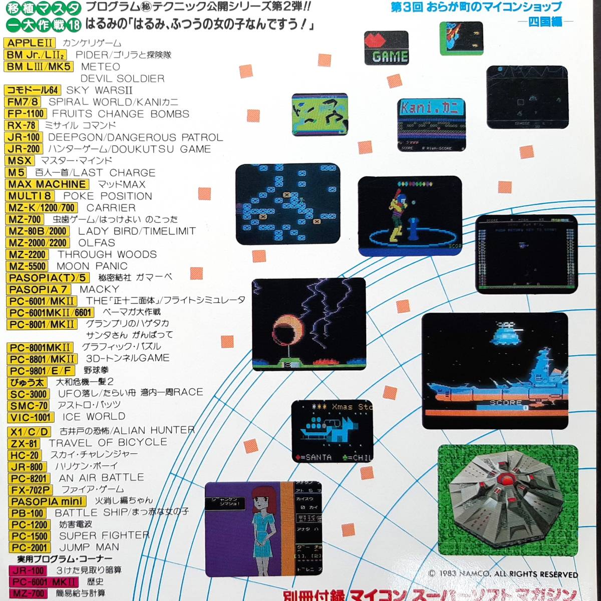 ★マイコンBASICマガジン 1984年1月号（記事：PC-6001,PC-8001,PC-8801,FM-7,MZ-80B,MZ-700,ぴゅう太,MSX,X1,PB-100他）_画像2