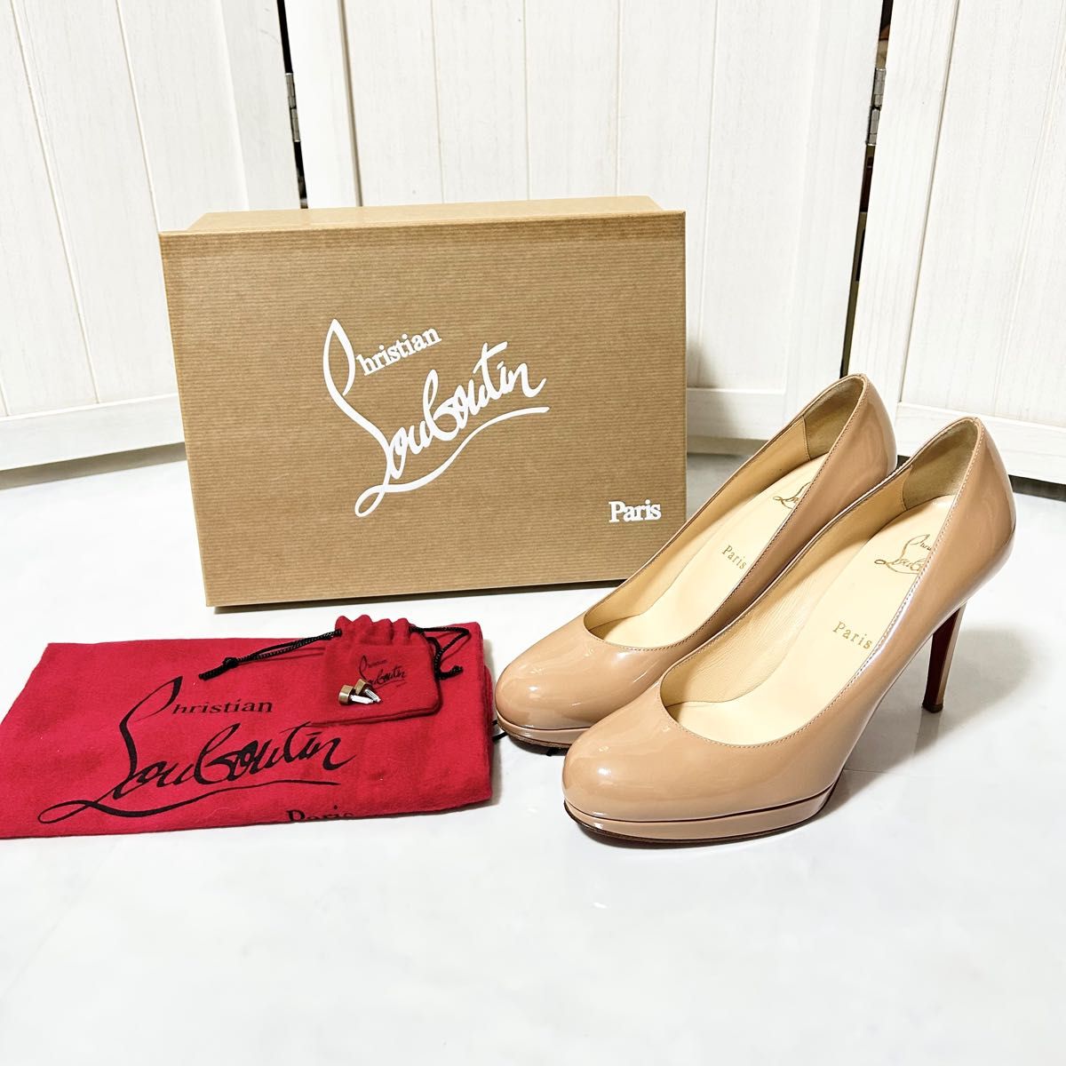 Christian Louboutin ルブタン パテント パンプス 37 5｜PayPayフリマ