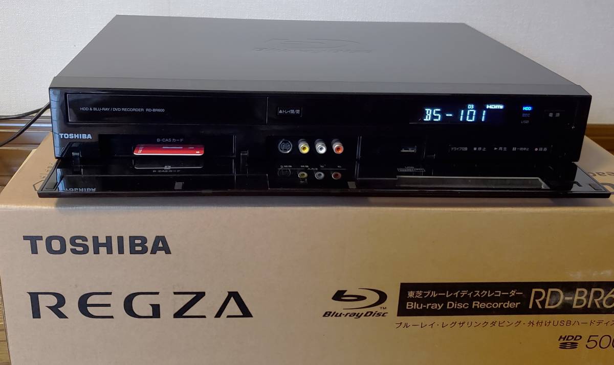 REGZA RD-BR600 HDD/BDレコーダー HDD 500GB 動作品 2010年製｜PayPay