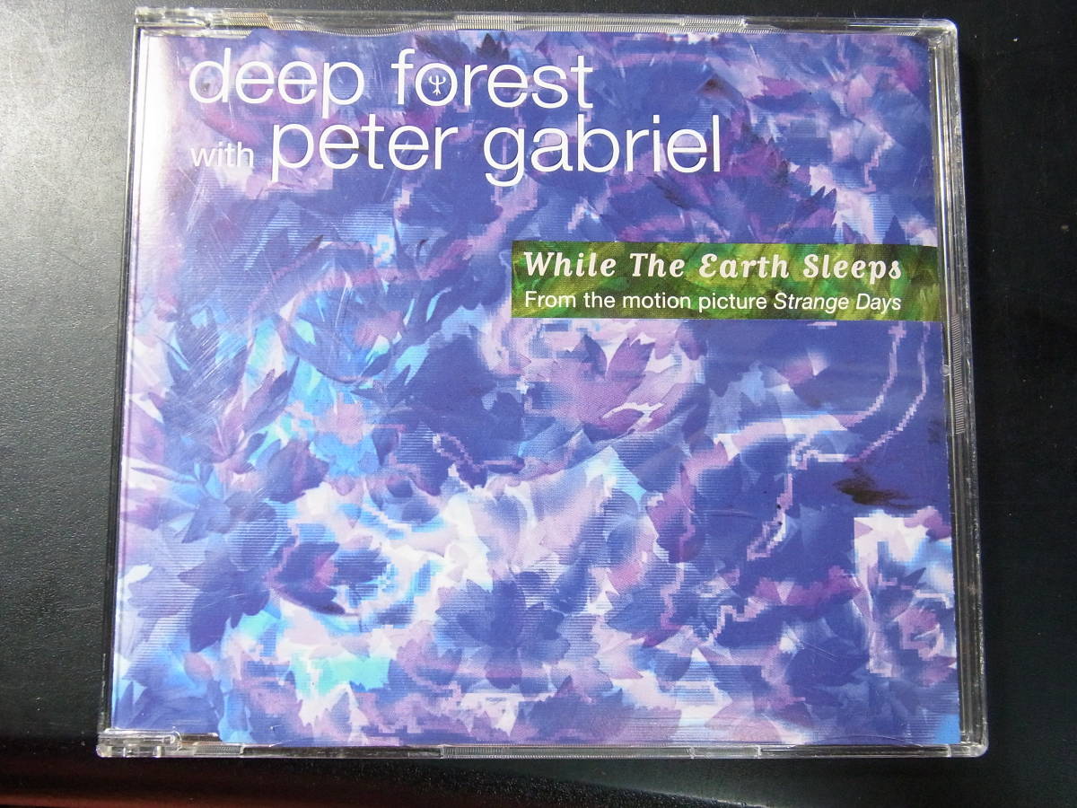 CD ◎プロモ盤～ DEEP FOREST with PETER GARIEL WHILE THE EARTH SLEEPS 3曲_画像1