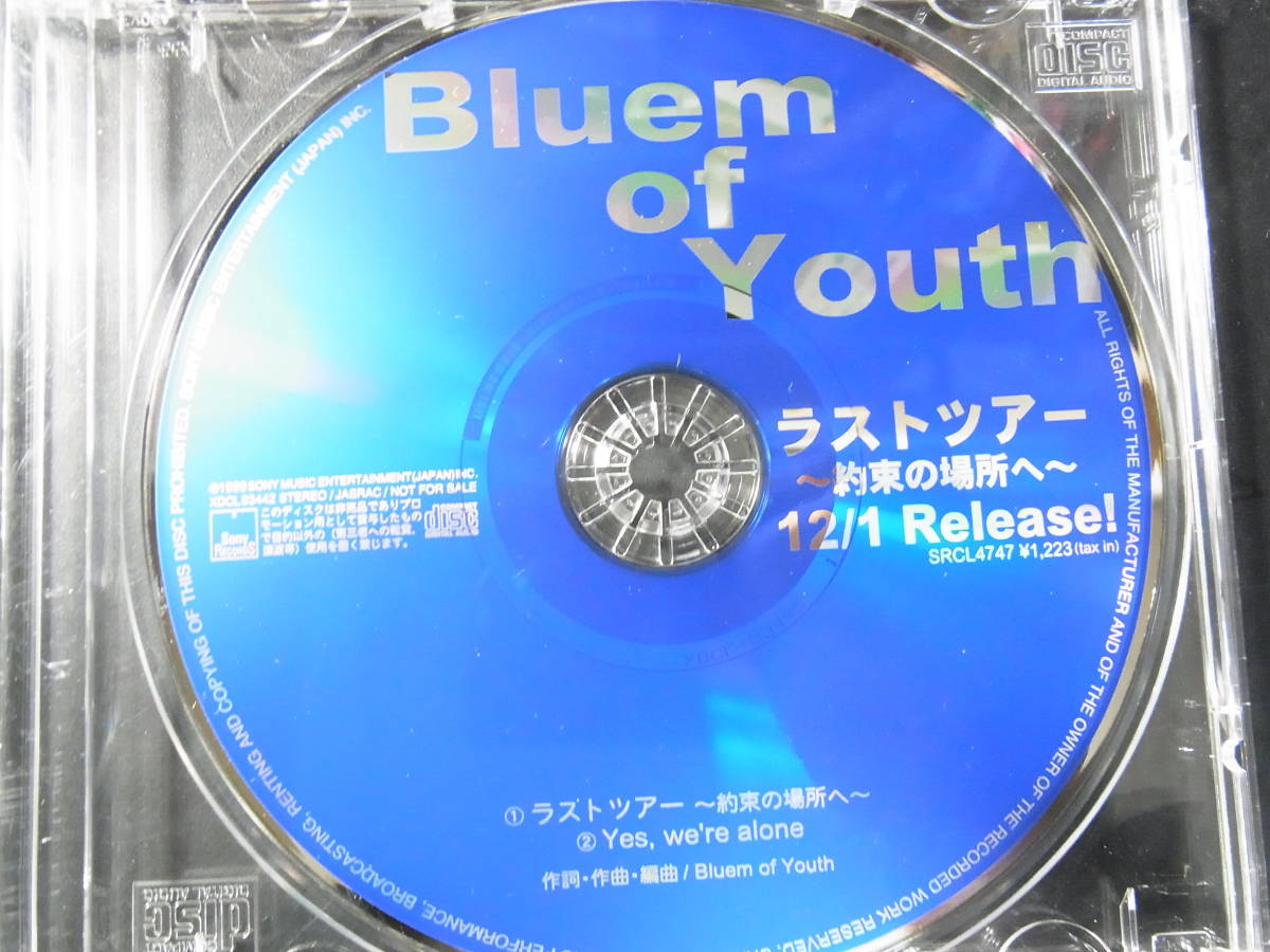 CD ◎プロモ盤～ BLUEM of YOUTH / ラストツアー 約束の場所へ SRCL-4747_画像1