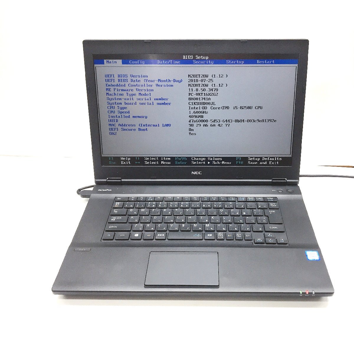 大好き NT: 第8世代☆NEC 1.60GHz/4GB/無線マルチノート ジャンク i5