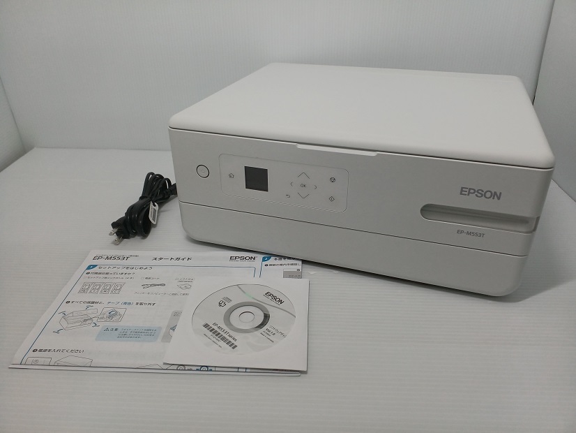 EPSON エプソン インクジェットプリンター(複合機）EP-M553T ホワイト 2021年製【品】 ○YR-51262○