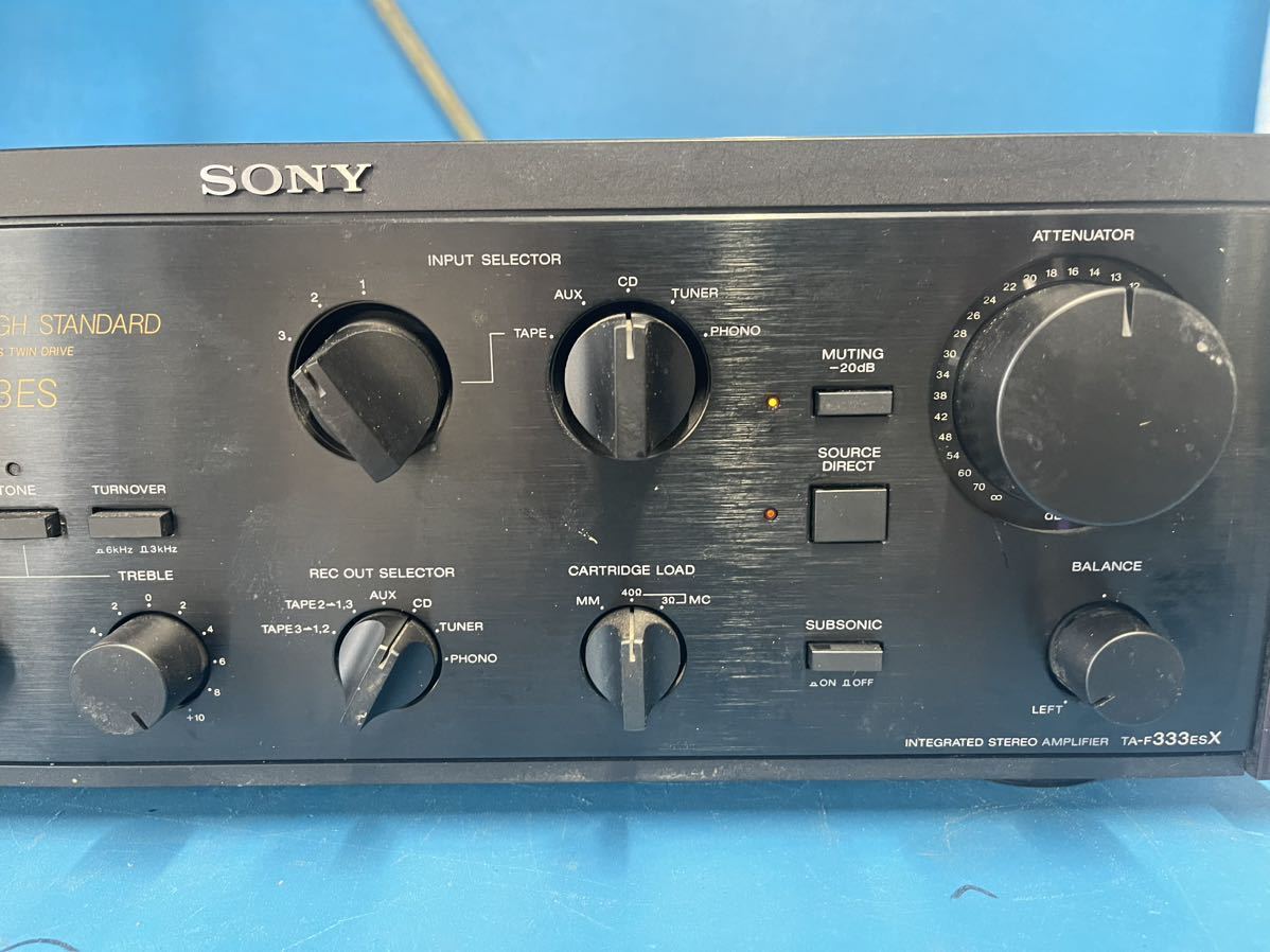 SONY ソニー プリメインアンプ TA-F333ES オーディオ機器 通電OK 中古_画像3