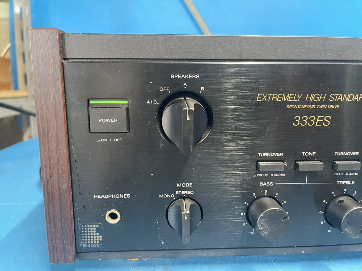 SONY ソニー プリメインアンプ TA-F333ES オーディオ機器 通電OK 中古_画像4