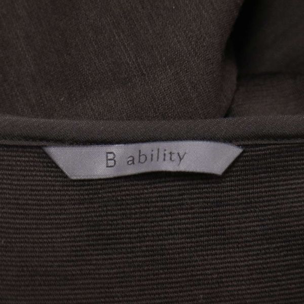 B ability BOSCH ボッシュ 秋冬 半袖 ウール★ カットソー Tシャツ Sz.38 レディース 日本製 E3T02260_9#Eの画像6